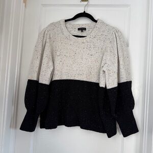 1.State Two-Tone Knit Sweater